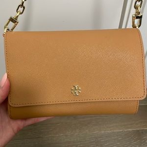 Tory Burch crossbody tan purse